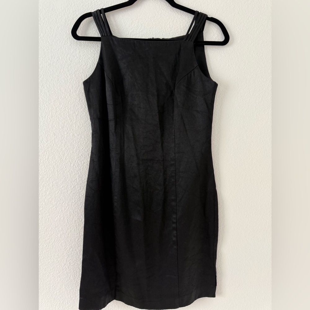 Vintage Lois Snyder DANI MAX Black Sleeveless Dress